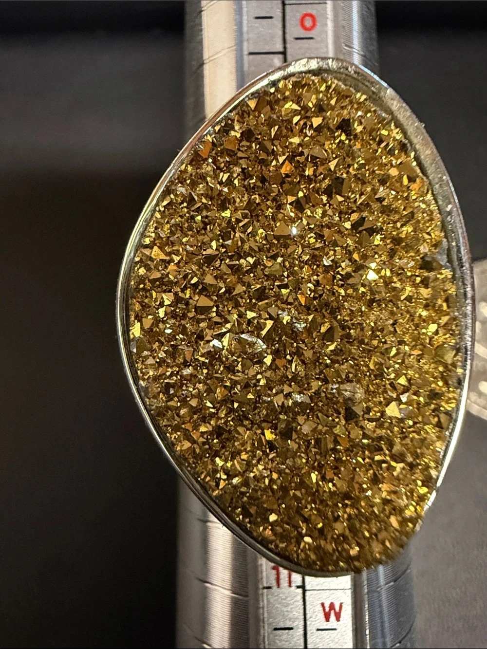 Gold Druzy Statement Ring - Women Jewelry